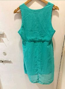 Forever 21 Green Sleeveless Dress