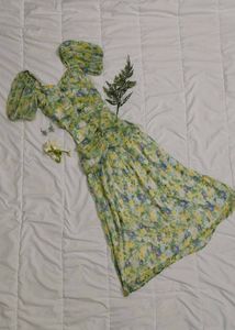 Floral Print Midi Dress