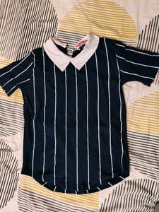 Neavy Blue Stripped Top