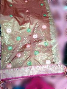 Pink Festive Saree