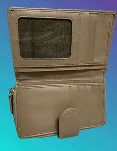 Leather Snap Closure Wallet