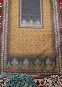 New Elegant Brown Embroidered Kurta Set