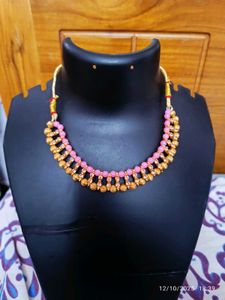 new Pink &amp; Gold Necklace