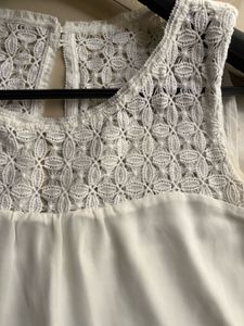 Lace Back Sleeveless Top