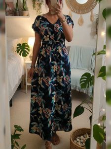 ROXY Floral Print Maxi Dress