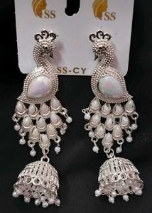 Peacock Design Jhumka