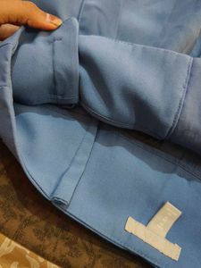 H&amp;M blue straight trousers