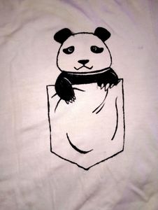 Hand Printed White T-shirt