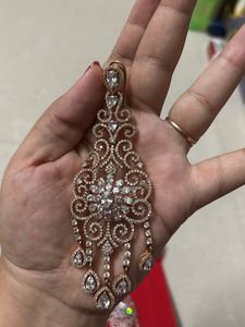 Kushals Sparkly Dangle Earrings