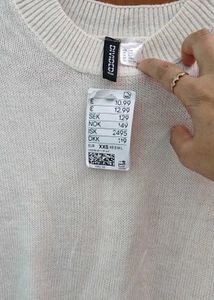H&amp;M Off-White Sweater