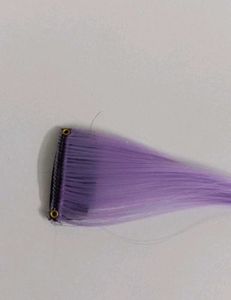 Korean Style Purple Hair Extension Highlight