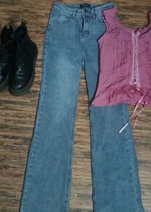 Y2K Bootcut Denim Jeans💌☘️