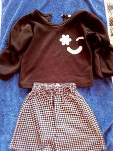 Sweatshirt Skirt Set