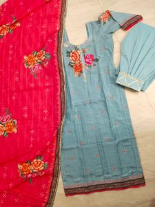 Partywear Afgani Kurta With Beautiful Duppata