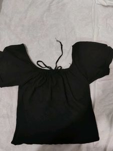 Black Off-the-Shoulder Top