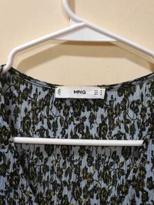 Mango Blue Midi Dress