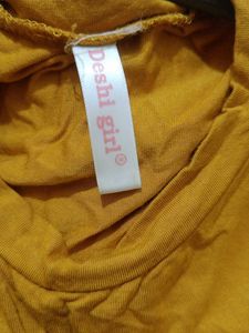 Yellow Top with Statement Sleeves