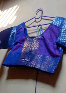 Royal Blue Pure Banarsi Silk Saree