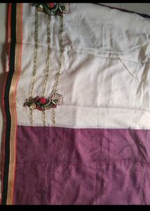 Elegant Purple Saree with Border