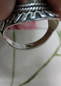 Pure Silver Black Ring