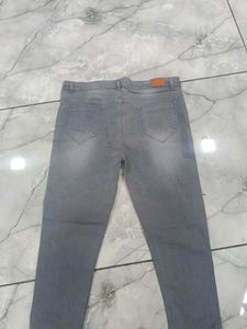 High Waist Gray Skinny Jeans