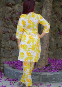 Madarwa Women Pure Cotton Kurta Pant Set