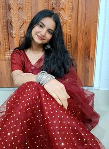 Glitter Maroon Lehenga Choli✨️🌷