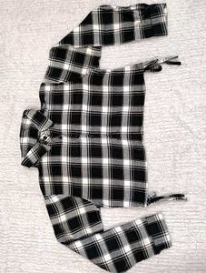 Check Crop Shirt For Women