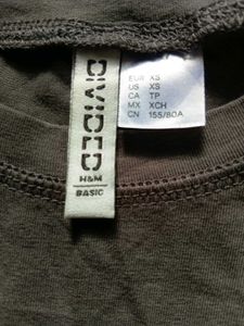 Grey Cropped Baby Tee