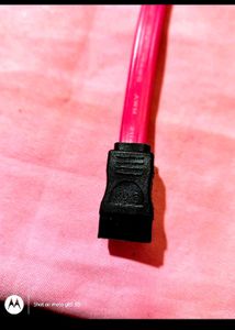 Pink Serial ATA (SATA) Data Cable - High-speed
