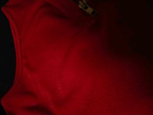 Burgundy AND Sleeveless Mock Neck Top