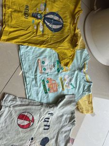 Combo 12 NoBoys&#39; Striped Tee &amp; Shorts Set