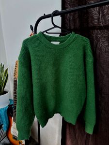 Green Knit Pullover