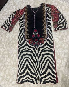 Stylish Zebra Print Kurti