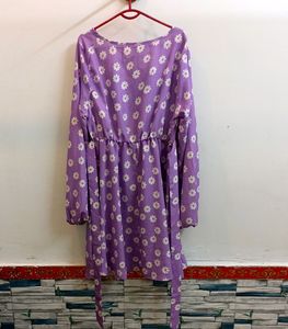 Lovely Purple Floral Dress