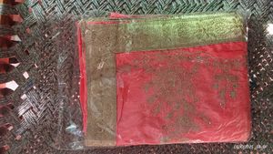 Elegant Pink Embroidered Saree