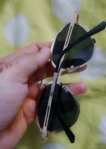Gold Aviator Sunglasses