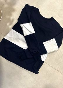 Navy & White Stripe Long Sleeve