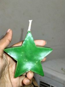 Christmas star shaped scented candle Gift idea