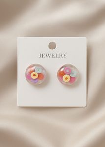 Colorful Circle Earrings