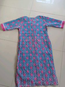 Pure Cotton Floral Print Kurta
