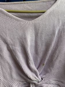 Lavender Crop sweatshirt