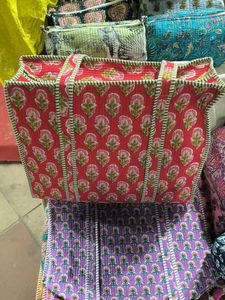 Floral Print Tote Bag