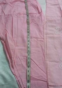 Pink Lukhnowi 4 PC.with Lining