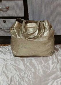 Metallic Gold Tote Bag