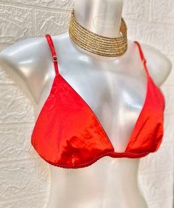 Bikinis &amp; Tops For Rs.99 Only/ Red Satin Bikini