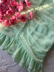 Cute mint green ruched dress