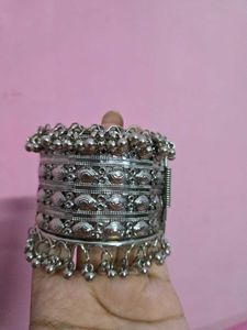 Silver Oxidised Rajasthani Style Bangle Bracelet