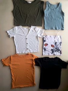 Trendy Women’s Summer Top Combo (Set of 6)