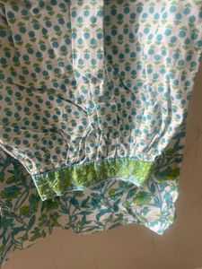 Floral Print Kurta 3 Piece Set